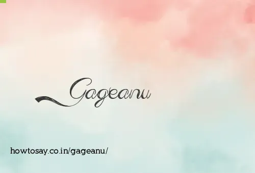 Gageanu