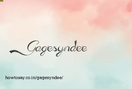 Gagesyndee