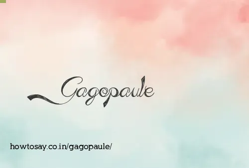 Gagopaule