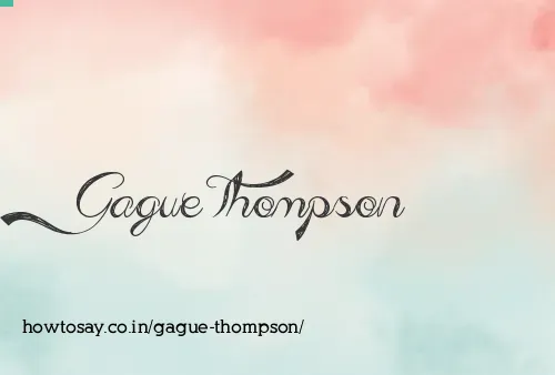 Gague Thompson