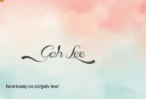 Gah Lee