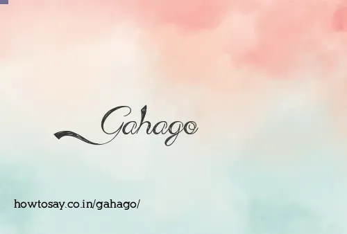 Gahago