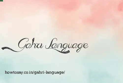 Gahri Language