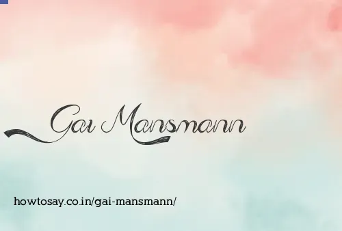 Gai Mansmann