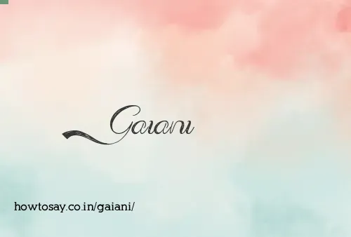 Gaiani