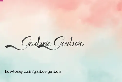 Gaibor Gaibor