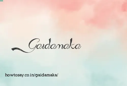 Gaidamaka