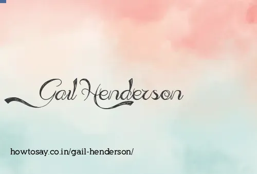 Gail Henderson