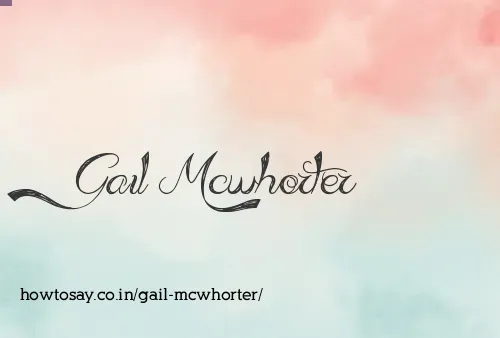 Gail Mcwhorter