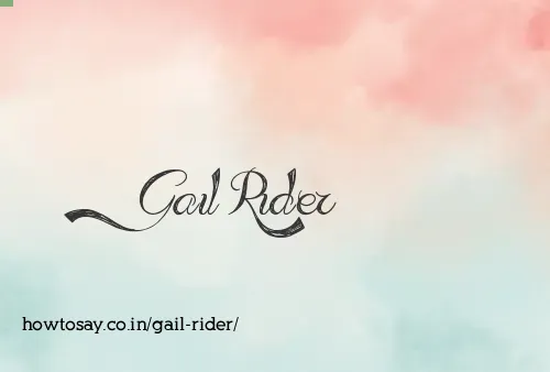 Gail Rider