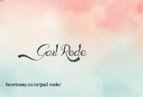 Gail Rode