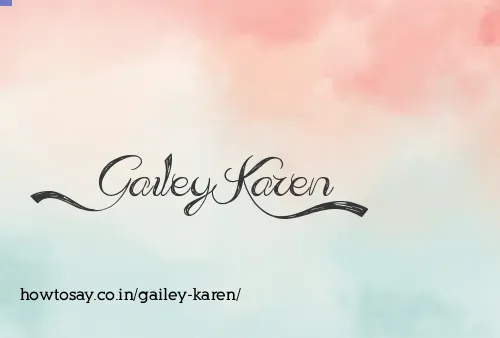 Gailey Karen