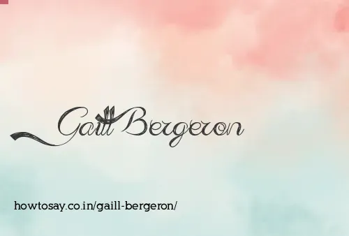 Gaill Bergeron