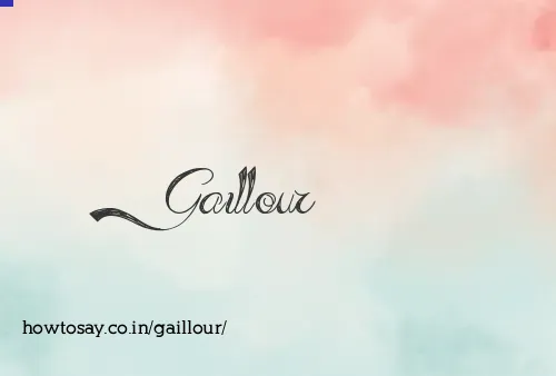 Gaillour