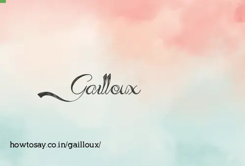 Gailloux