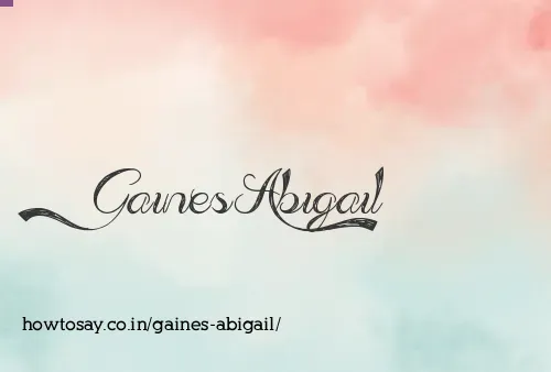 Gaines Abigail