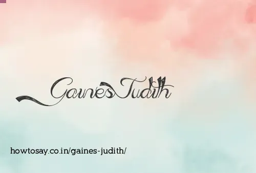 Gaines Judith