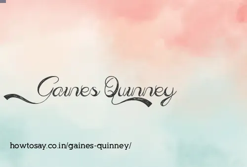 Gaines Quinney