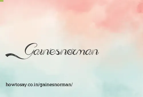 Gainesnorman
