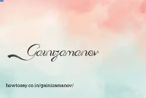 Gainizamanov