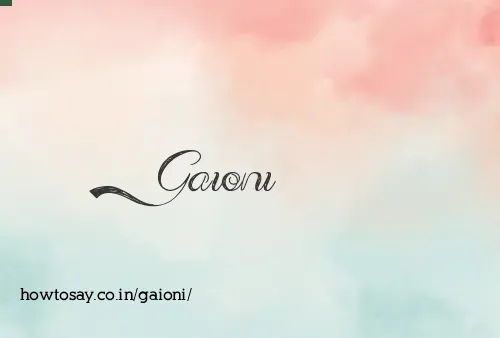 Gaioni