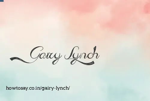 Gairy Lynch