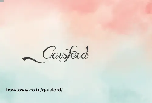 Gaisford