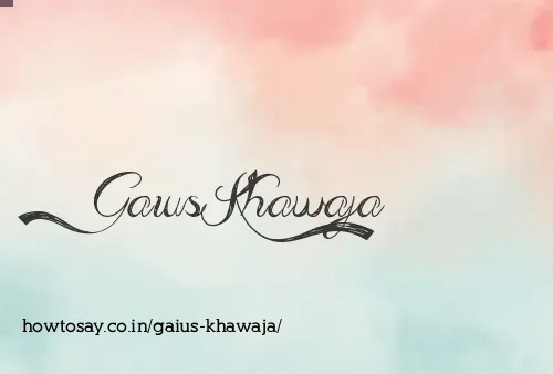 Gaius Khawaja