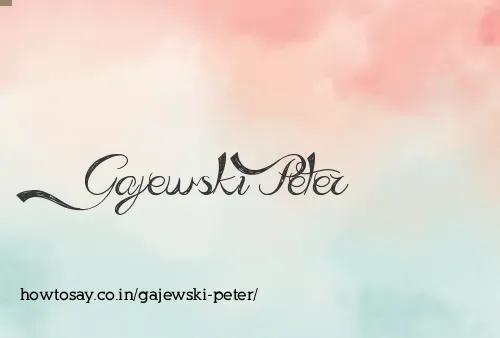 Gajewski Peter