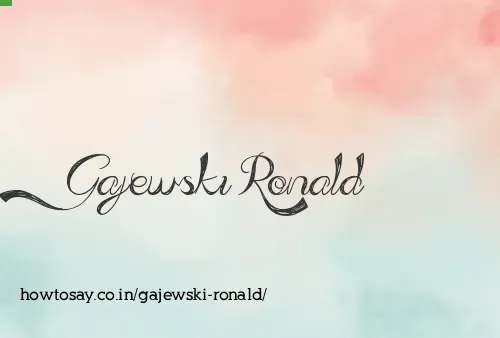 Gajewski Ronald