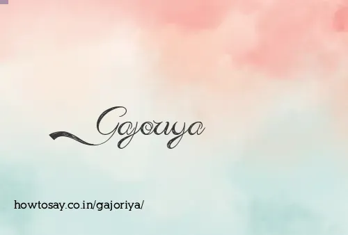 Gajoriya