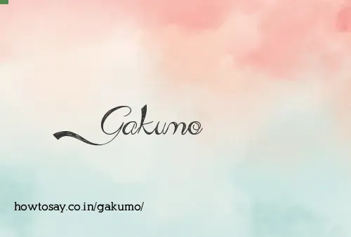 Gakumo