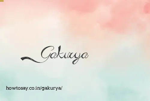 Gakurya
