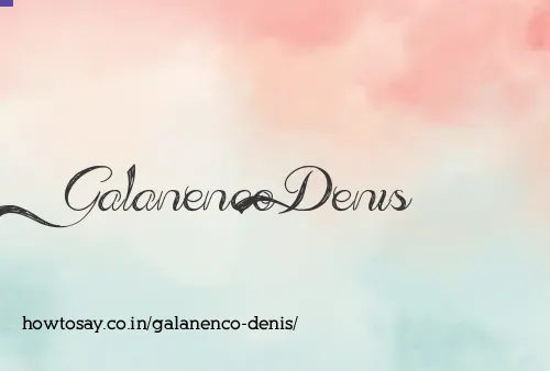 Galanenco Denis