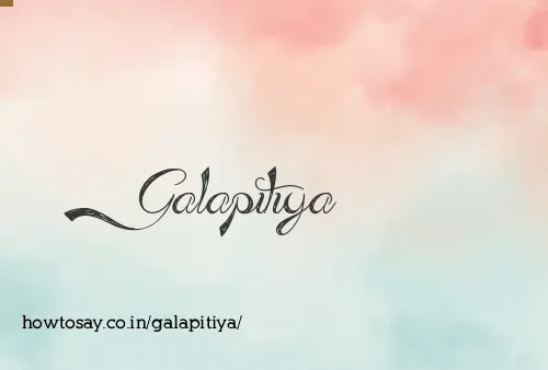 Galapitiya