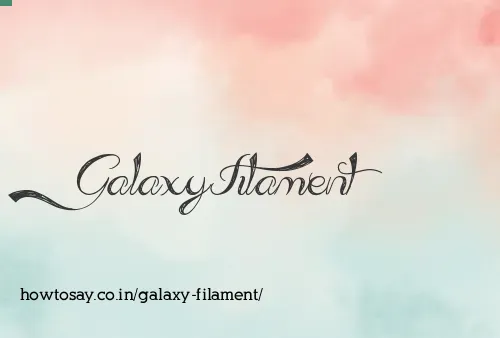 Galaxy Filament