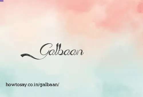 Galbaan