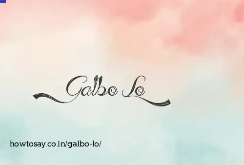 Galbo Lo