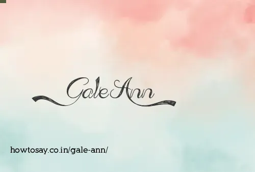 Gale Ann