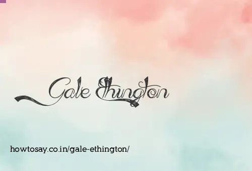 Gale Ethington