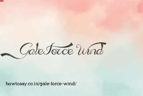 Gale Force Wind