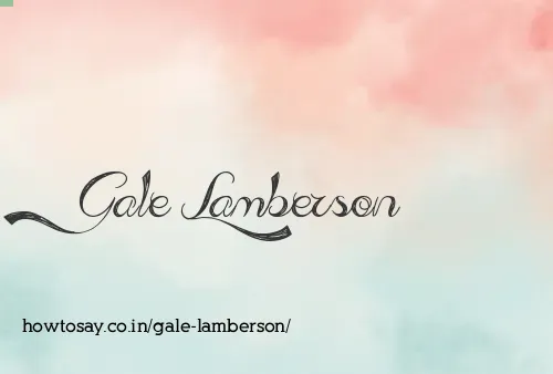 Gale Lamberson