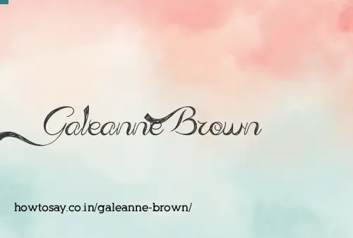Galeanne Brown