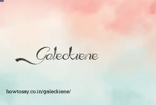 Galeckiene