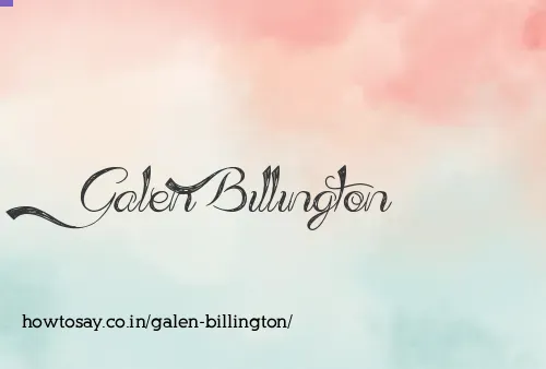 Galen Billington