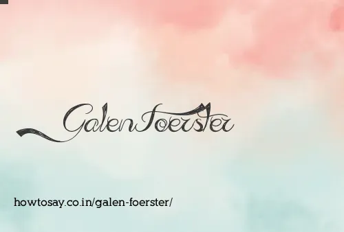Galen Foerster