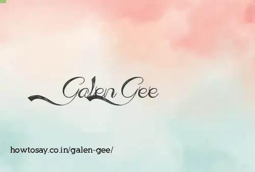 Galen Gee