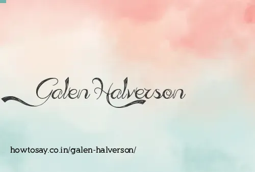 Galen Halverson