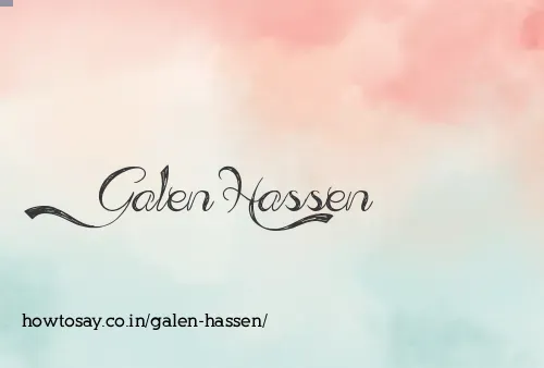 Galen Hassen