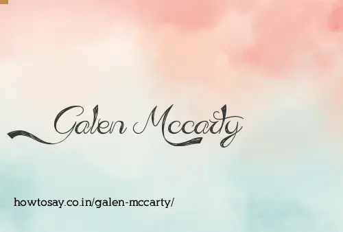 Galen Mccarty